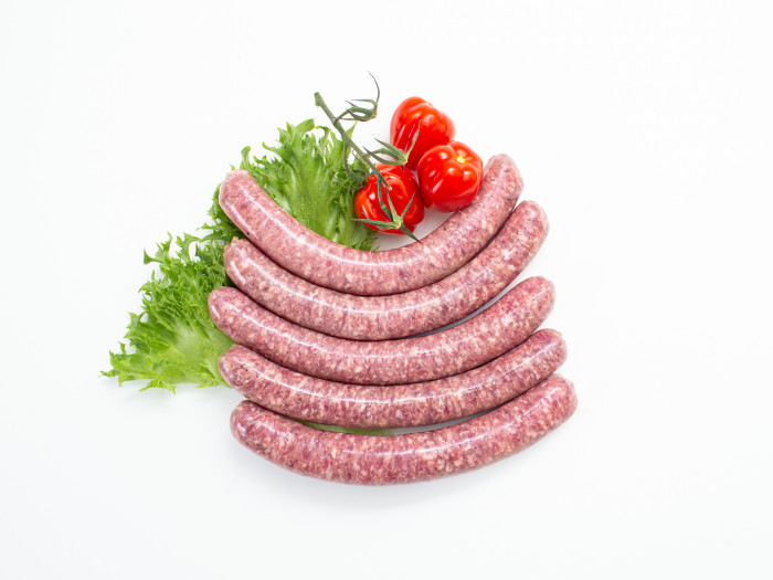 Fresh beef sausages