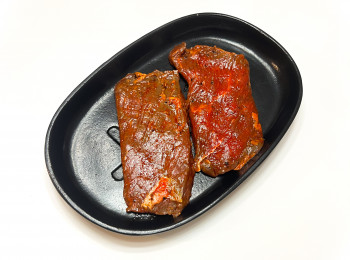 Bavette sarkanajā marinādē